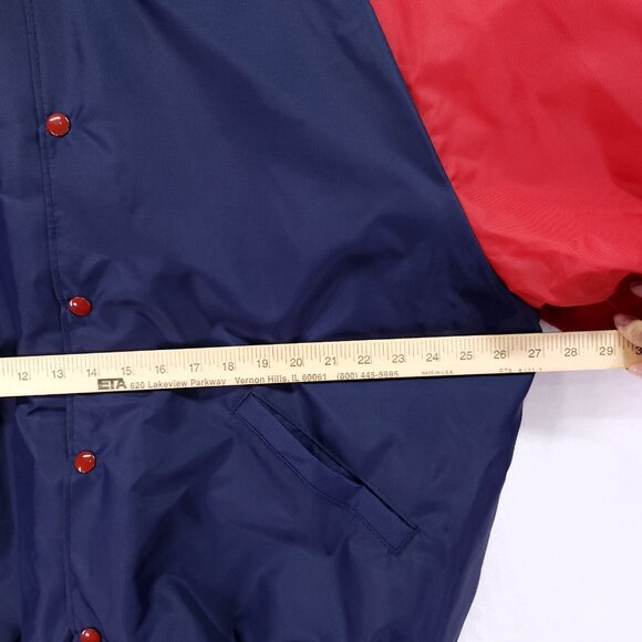 Rennoc Classic Varsity Jacket Size XL Bomber Letterman Red & Blue - Picture 8 of 14